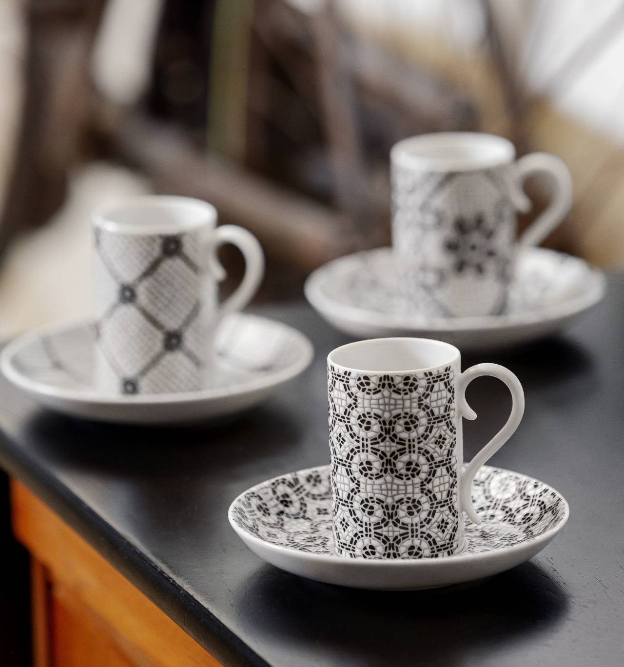 CONJUNTO 4 CHÁVENAS CAFÉ COM PIRES CALÇADA PORTUGUESA